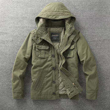 Men's Jacket Retro Washed Warm Jacket